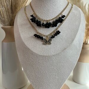 Fairycore Glam Floral Charm Necklace: Flirty & Elegant Jewelry